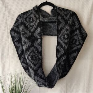 Mixit Infiniti Black and Gray Scarf,  One Size Fits All